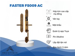 Khóa Thông Minh Đại Sảnh Sang Trọng Mạ Đồng Faster FS009 AC